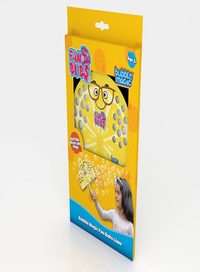 Bubble Magic Fan Bubs Lime, Bubble Solution with Hand Fan for The Kids 3 Years and Above, Multicolor, (FB50006) - Image 4